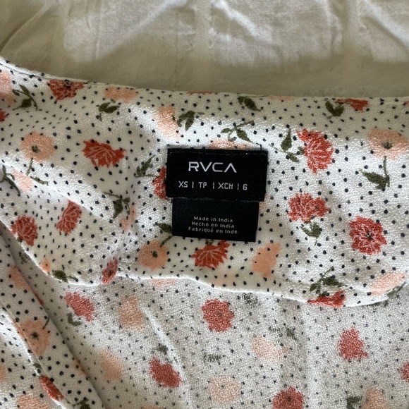 RVCA once more floral button down mini dress - Picture 6 of 10